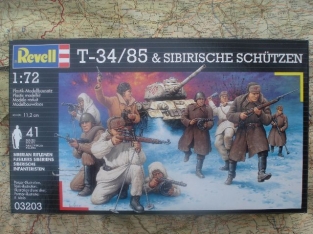 Revell 03203  T-34/85 & Siberische Infantristen